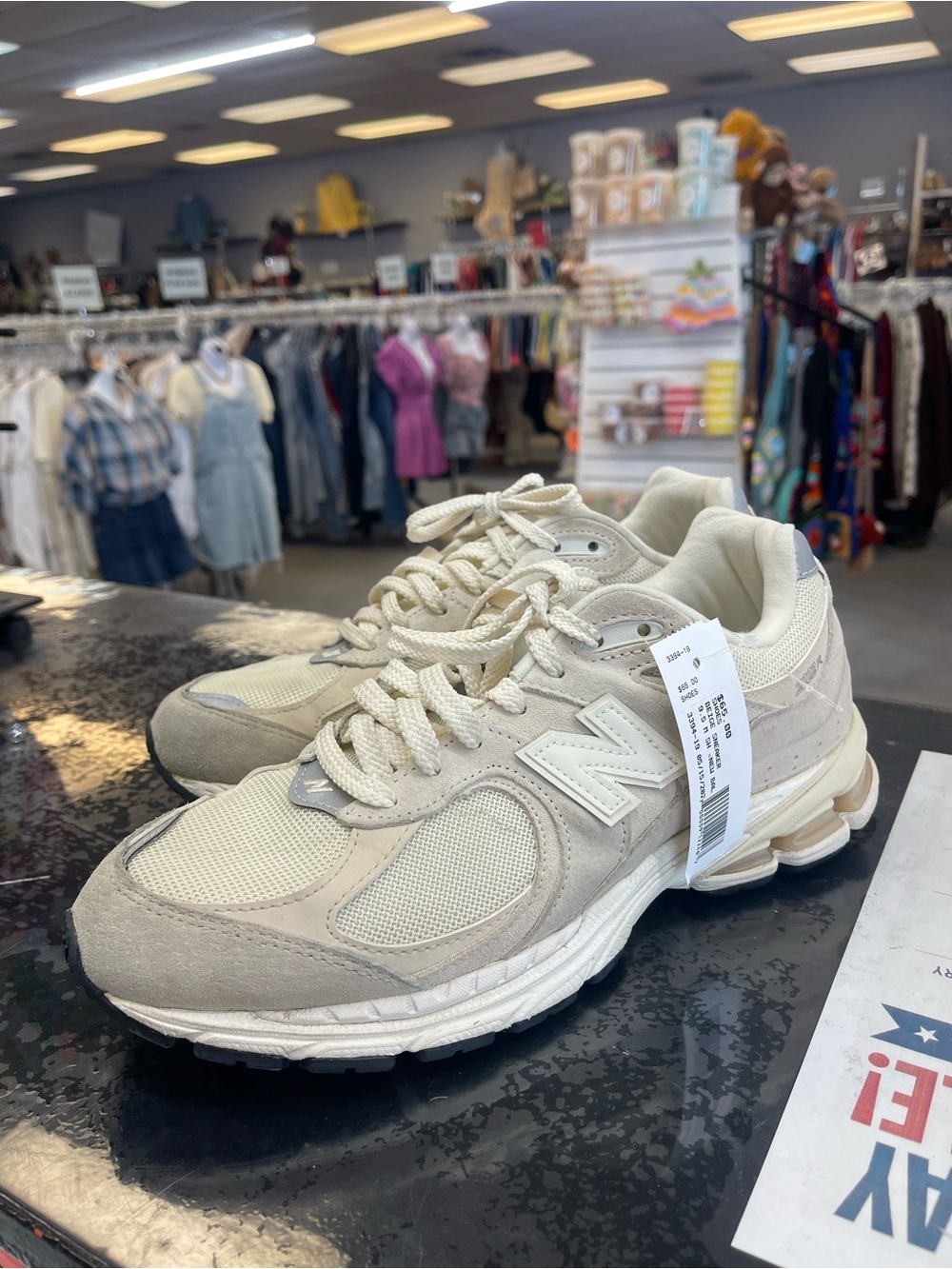 New Balance Cream Beige Neutral Running Sneakers